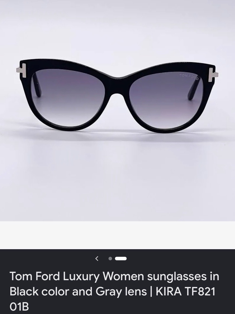 Tom Ford Black Kira Sunglasses with gradient lenses - Picture 6 of 8